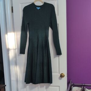 Draper James Forest Green Long Sleeve Dress